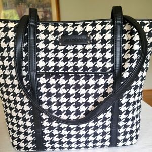 Vera Bradley faux leather trim small Vera Tote